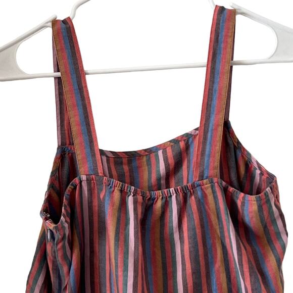Madewell Tie Dye Multicolored Striped Cami Top Size 4 - Picture 5 of 11